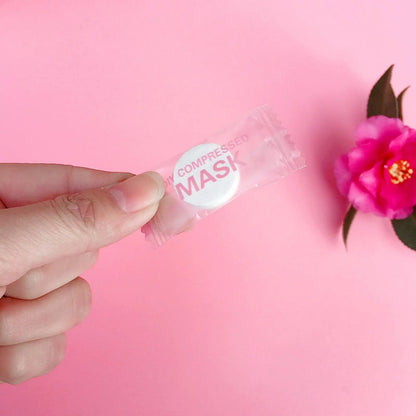 NYA högkvalitativa 30/50 st engångsmasker för ansiktet, bärbara icke-vävda ansiktsmasker, ansiktshanddukar, mynt, bomullsinlindade näsdukar